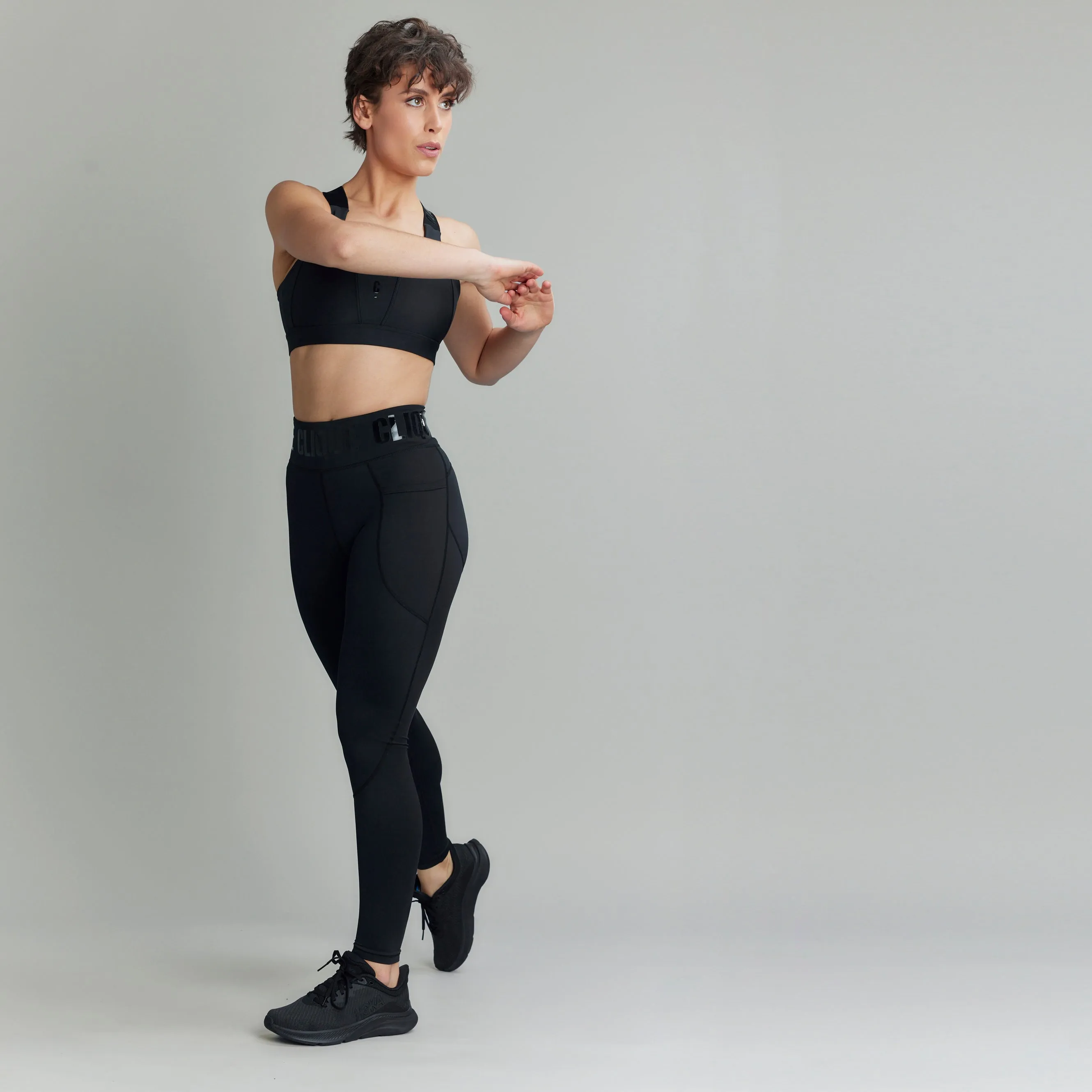 CLQ Tall Power Compression Tights - Stealth