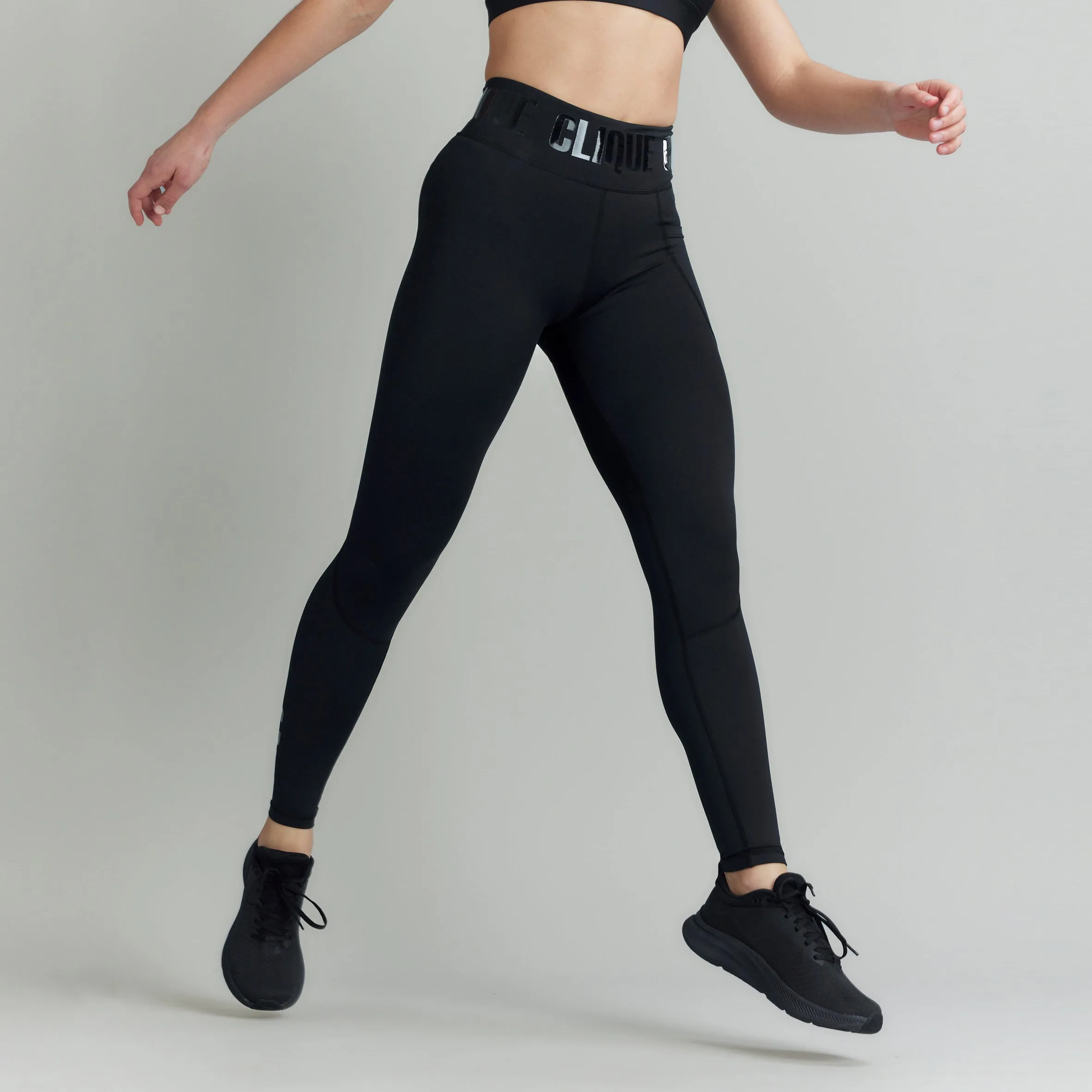 CLQ Tall Power Compression Tights - Stealth