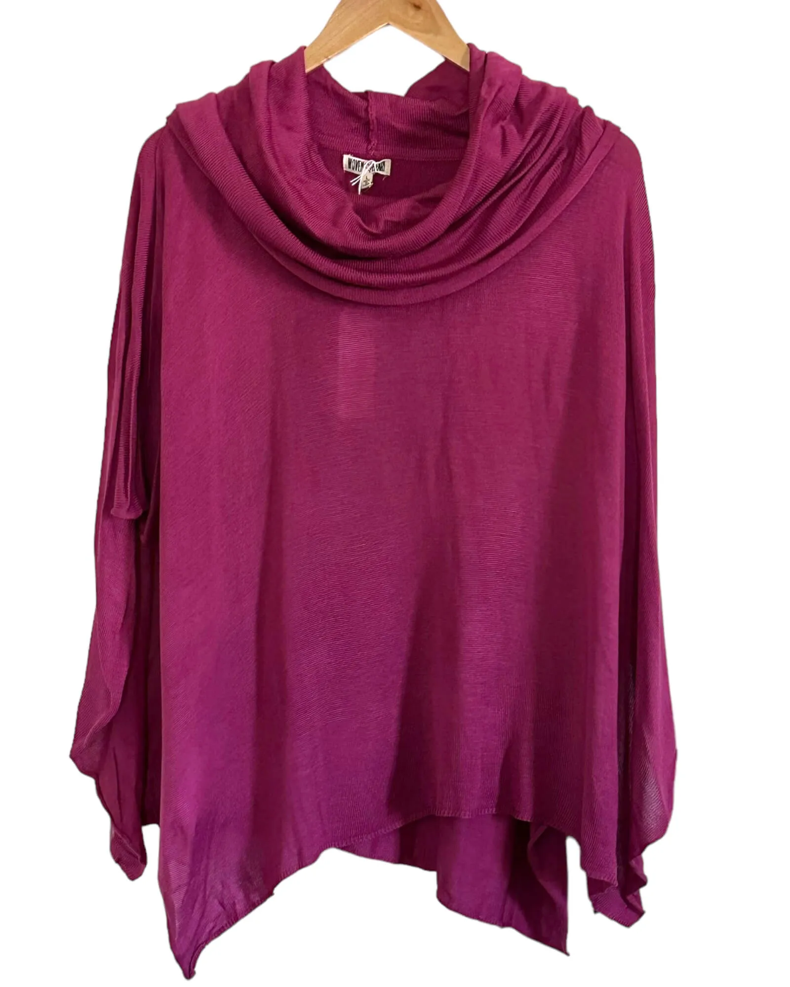 Cool Winter Pink Cyclamen Poncho