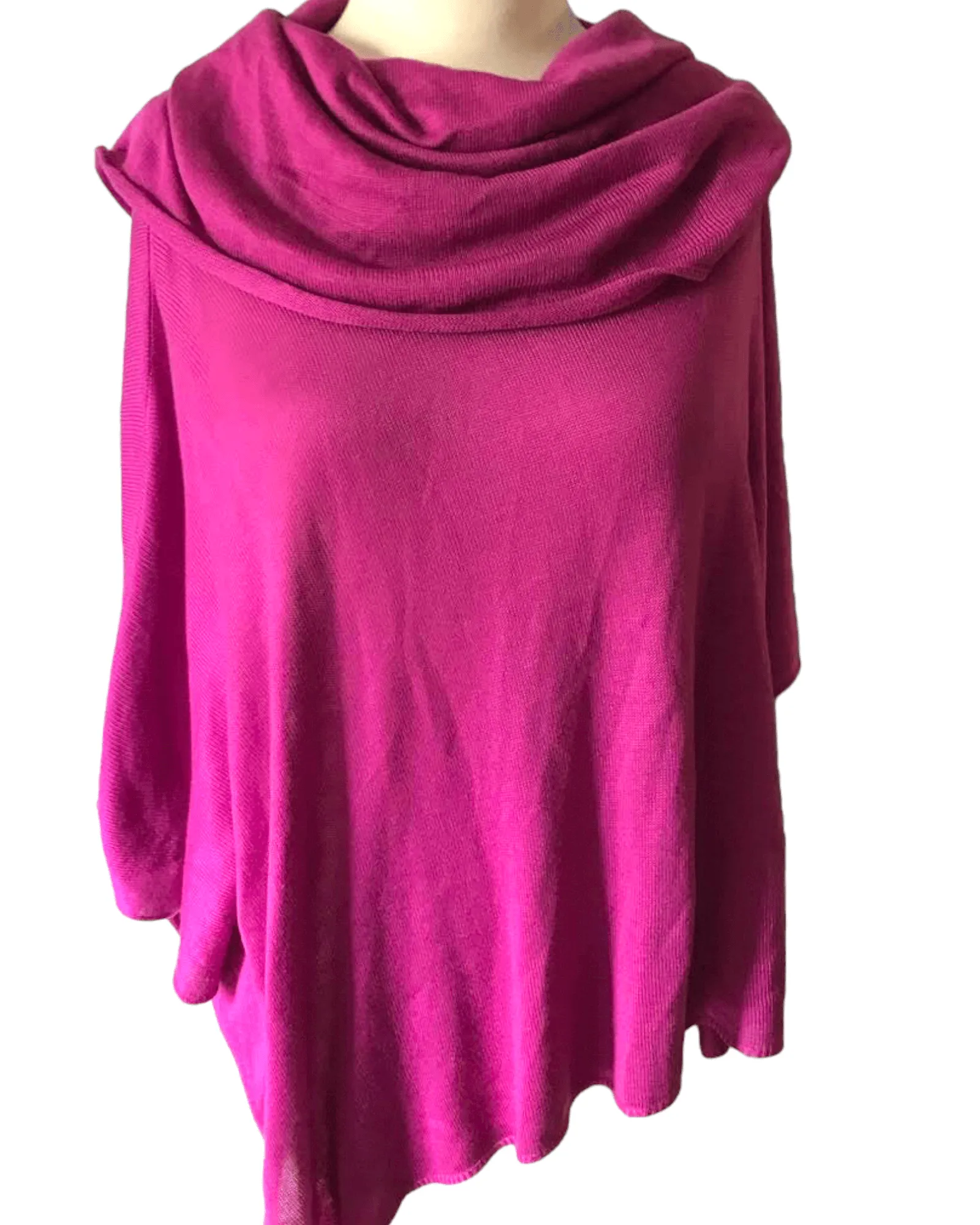 Cool Winter Pink Cyclamen Poncho