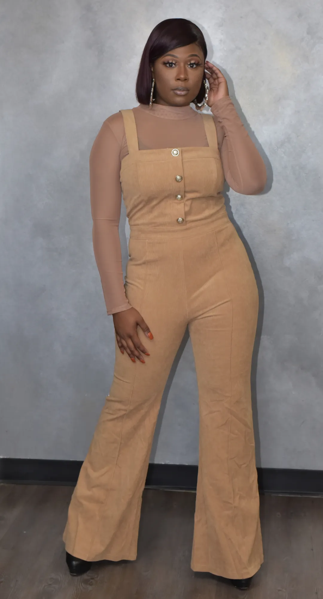 Cork Corduroy Jumpsuit