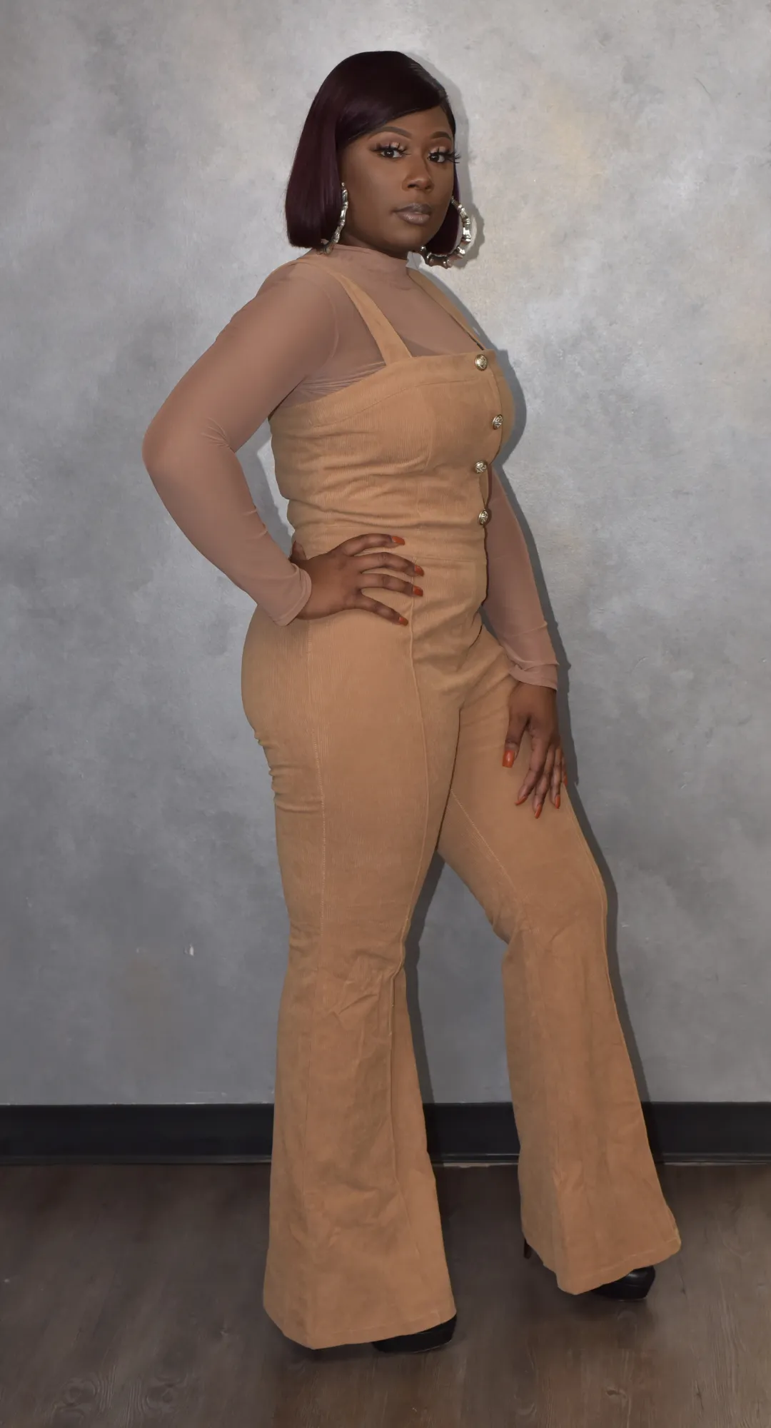 Cork Corduroy Jumpsuit