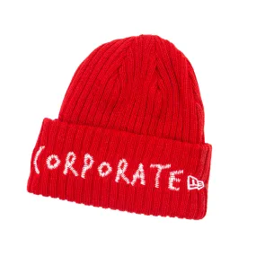 Corporate Stitched Beanie 2.0 (Red/White)