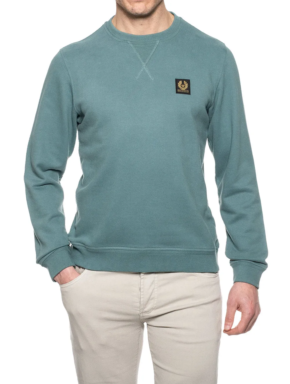 Cotton Sweatshirt Arctic Blue