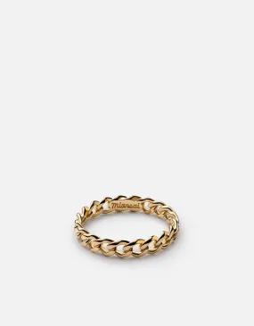 Cuban Link Ring, Gold