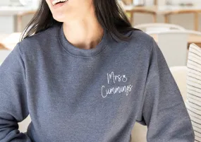 Custom Bride Sweatshirt Personalized Bride to Be Gifts