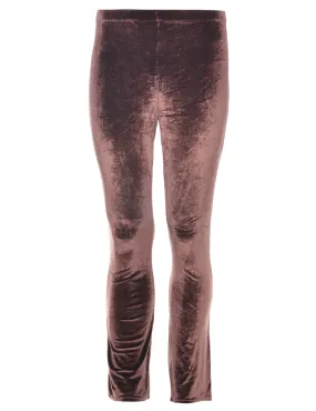 Dark Brown Velvet Trousers - W30 L31