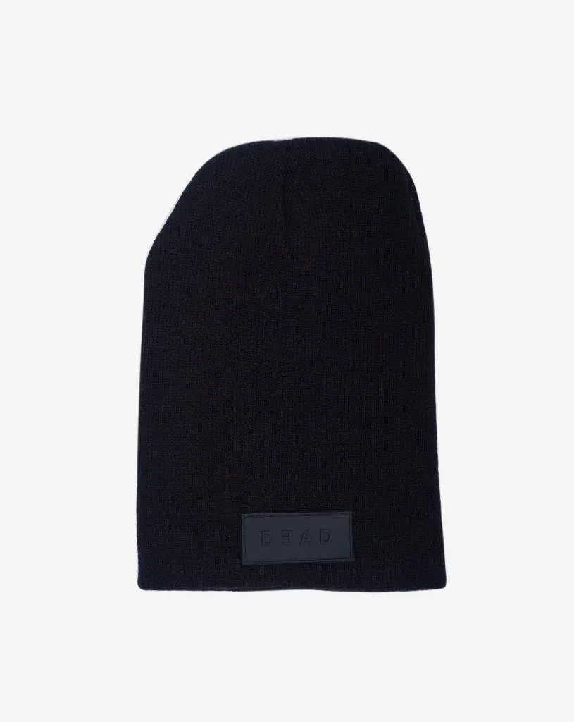 DEAD LONG BEANIE- BLACK