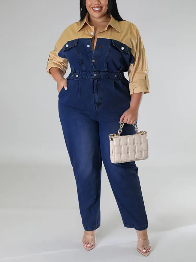 Denim Charming Mesh Jeans