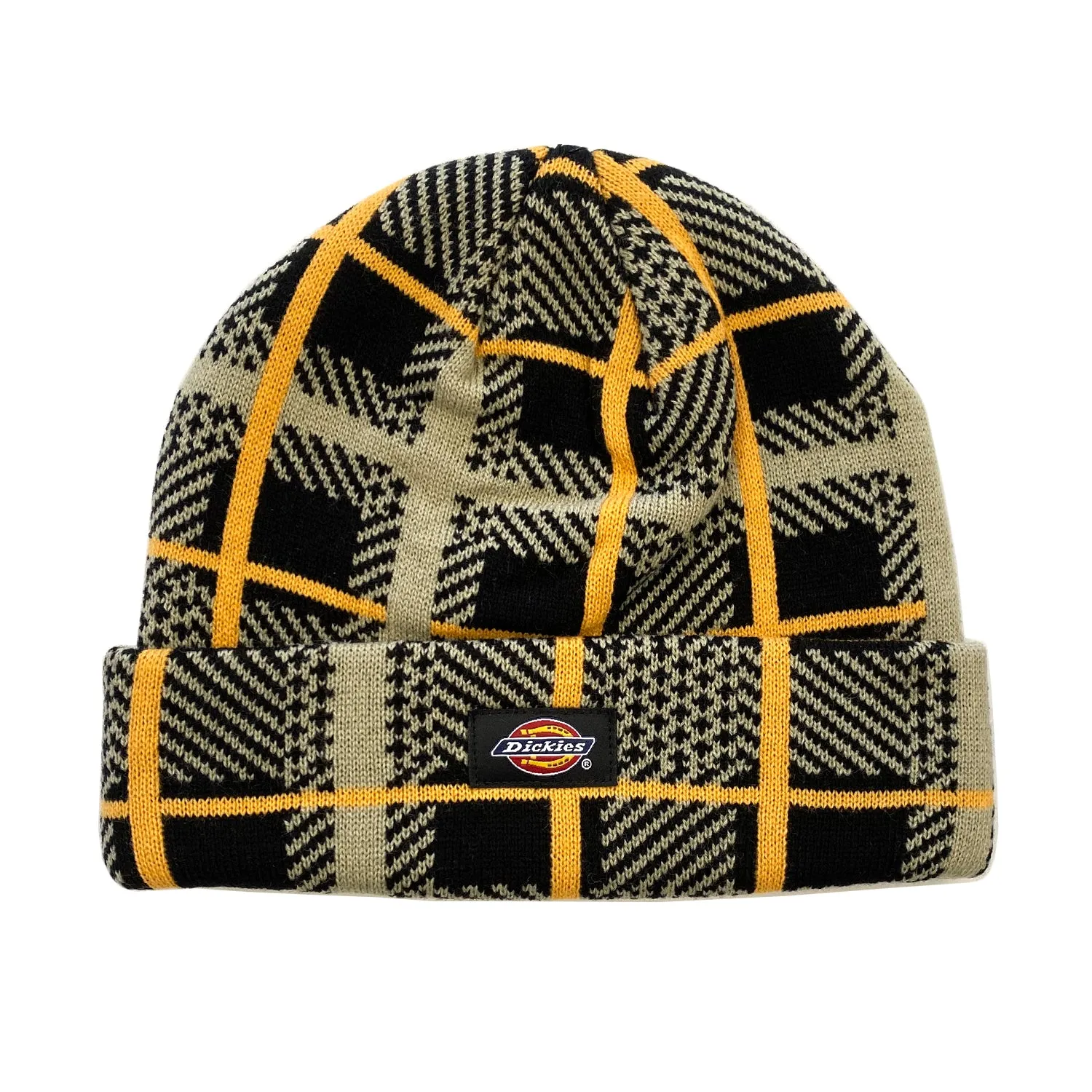 Dickies - Classic Label Plaid Beanie Desert Sand