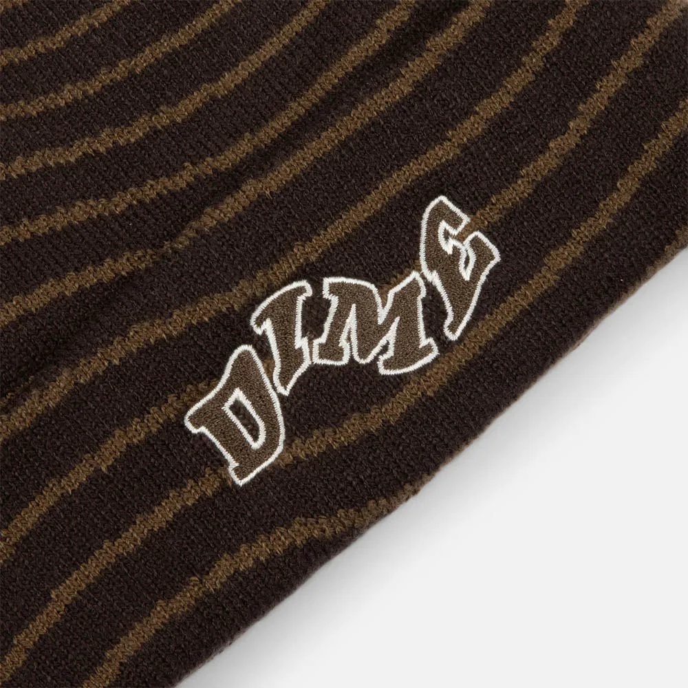 Dime MTL - College Wave Cuff Beanie - Brown