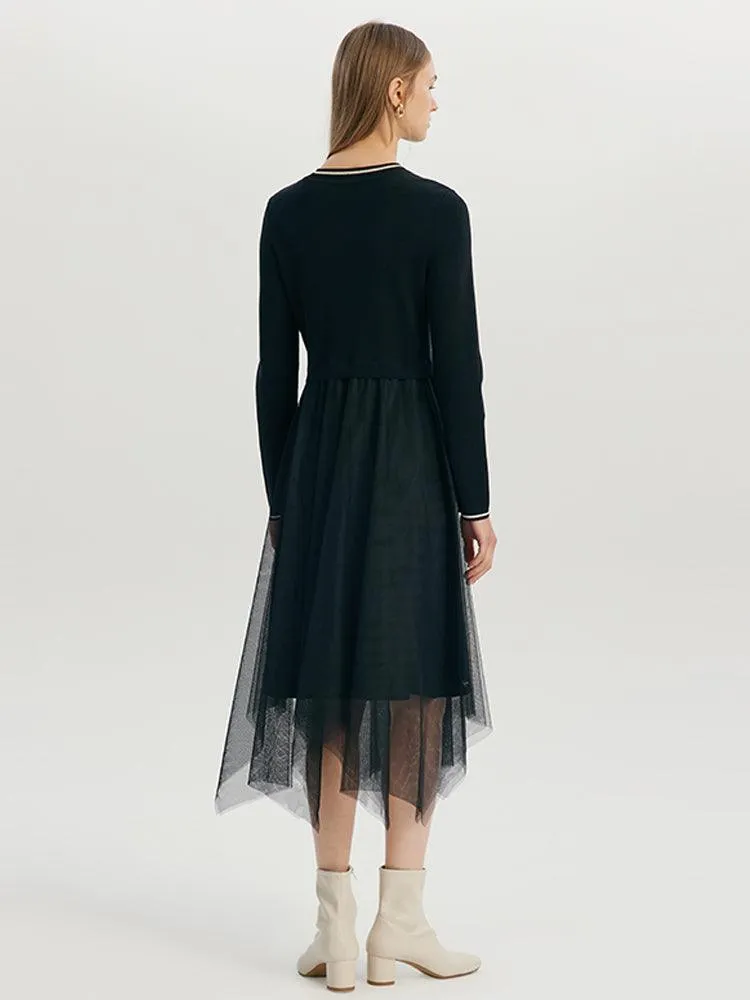 Double-Layer Tencel Dress