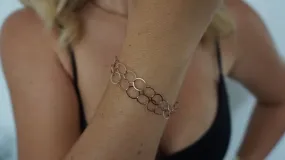 Double Rose Gold Vermeil Bracelet