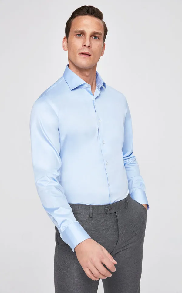 Ds Damat Shirt Slim Fit Long Arm Blue