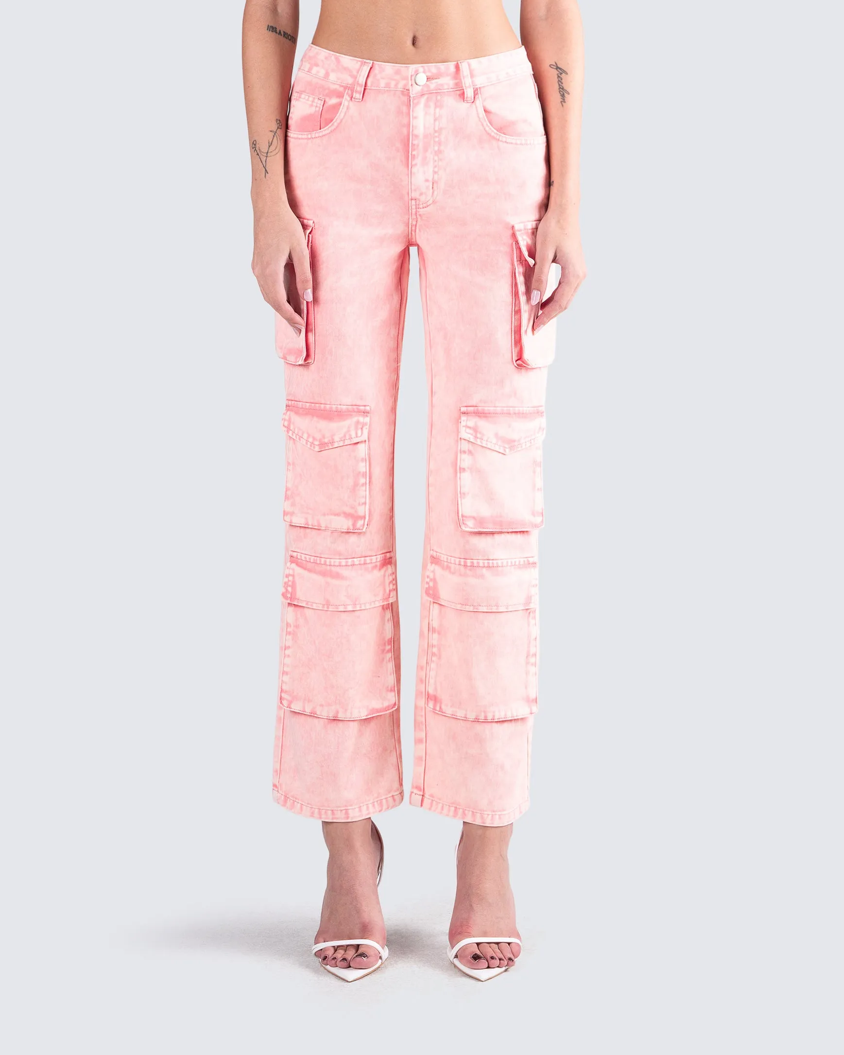 Dustin Pink Acid Wash Jeans