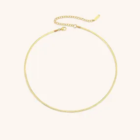 Elizabeth Gold Herringbone Necklace