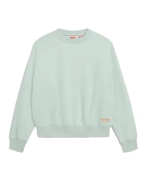 Essential Logo Relaxed Fit Sweatshirt in Surf Spray Green