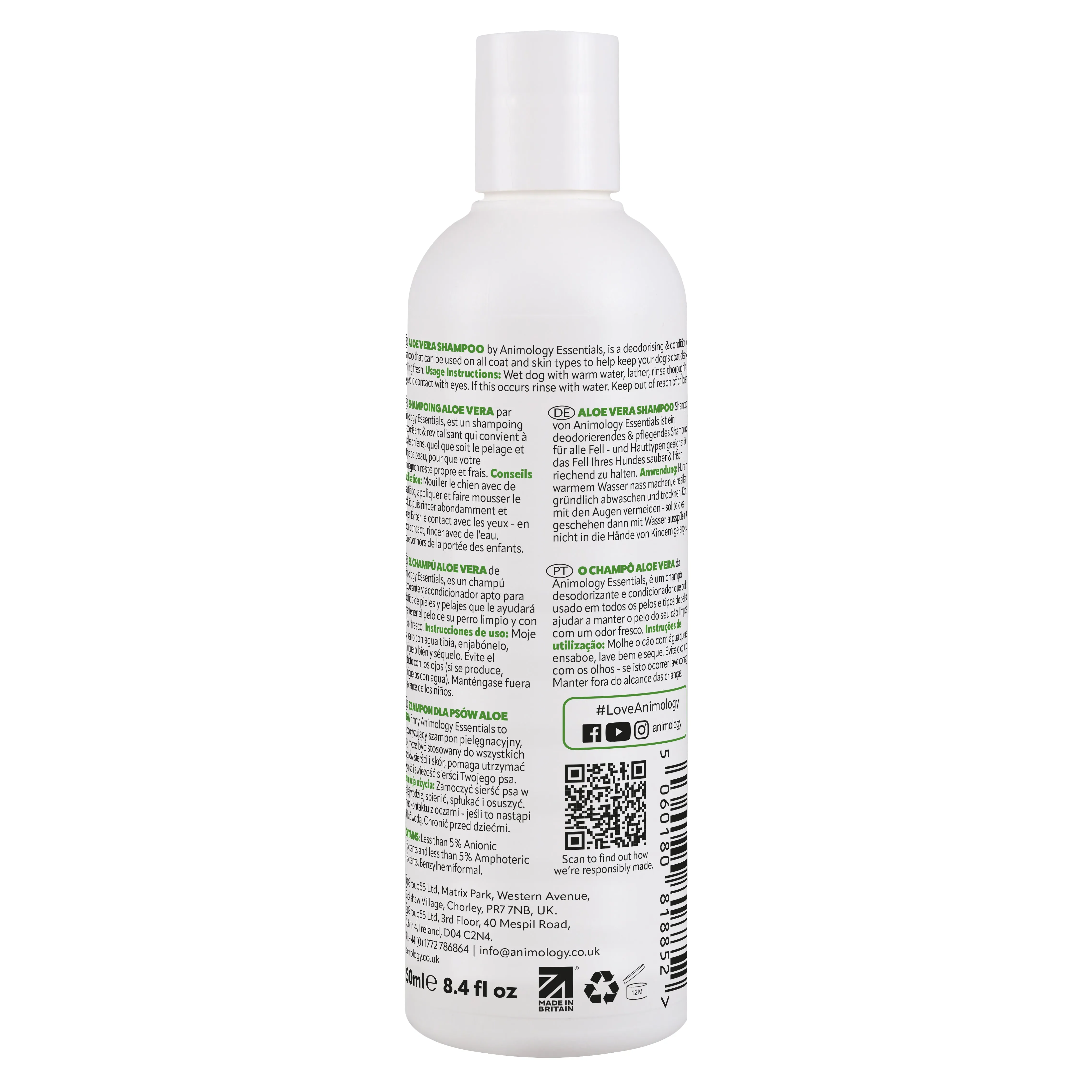 Essentials Aloe Vera Shampoo 250ml