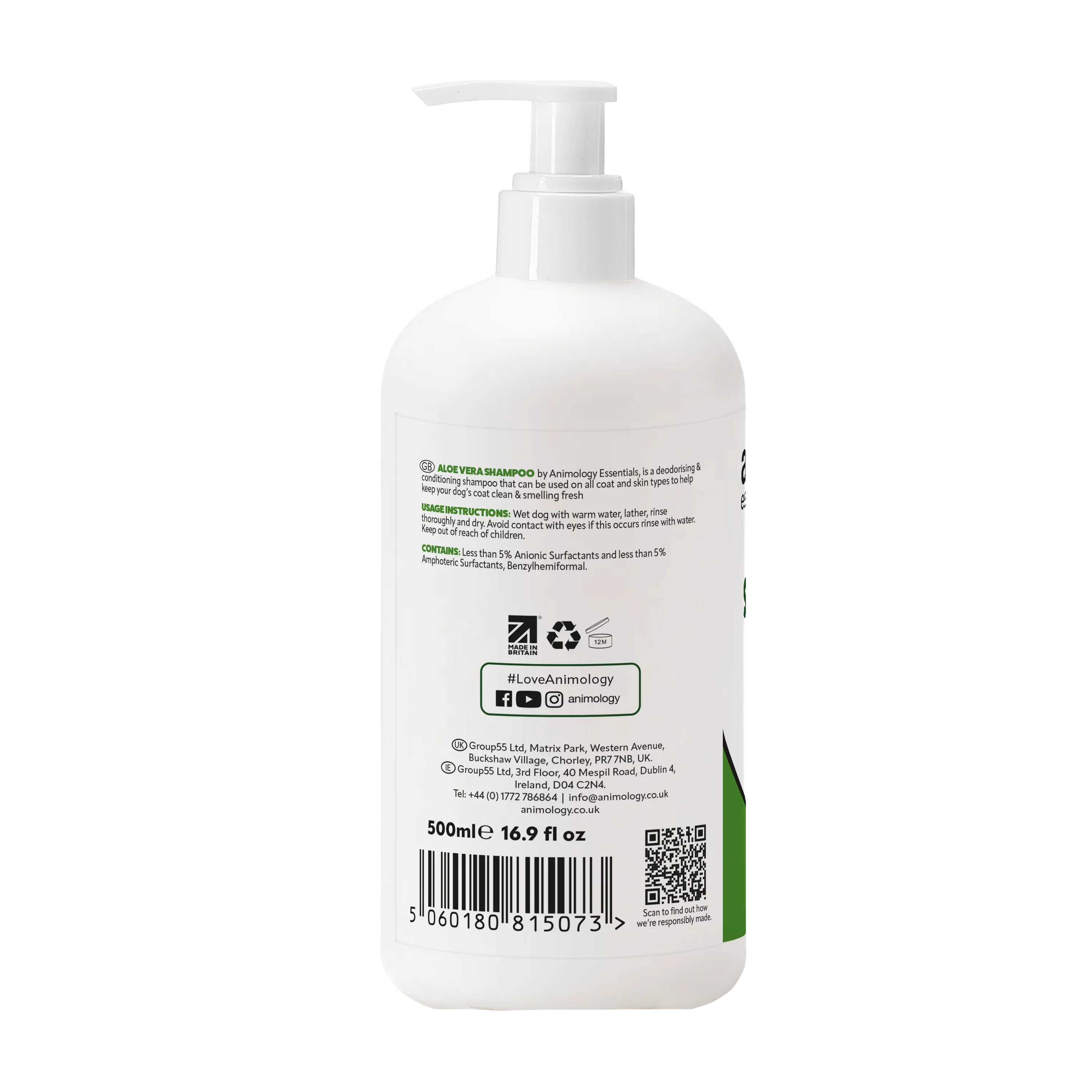 Essentials Aloe Vera Shampoo 500ml