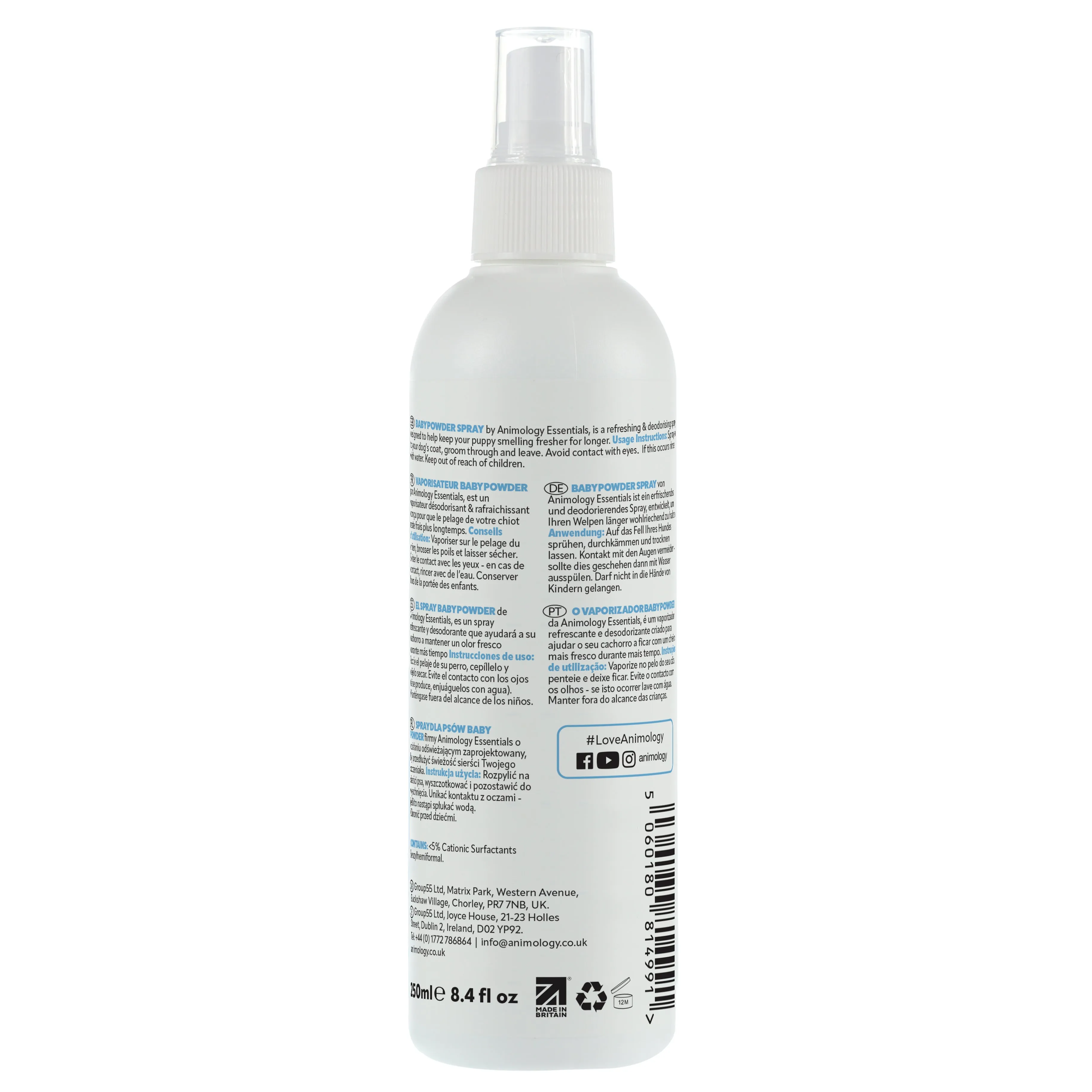 Essentials Baby Powder Fragrance Spray 250ml