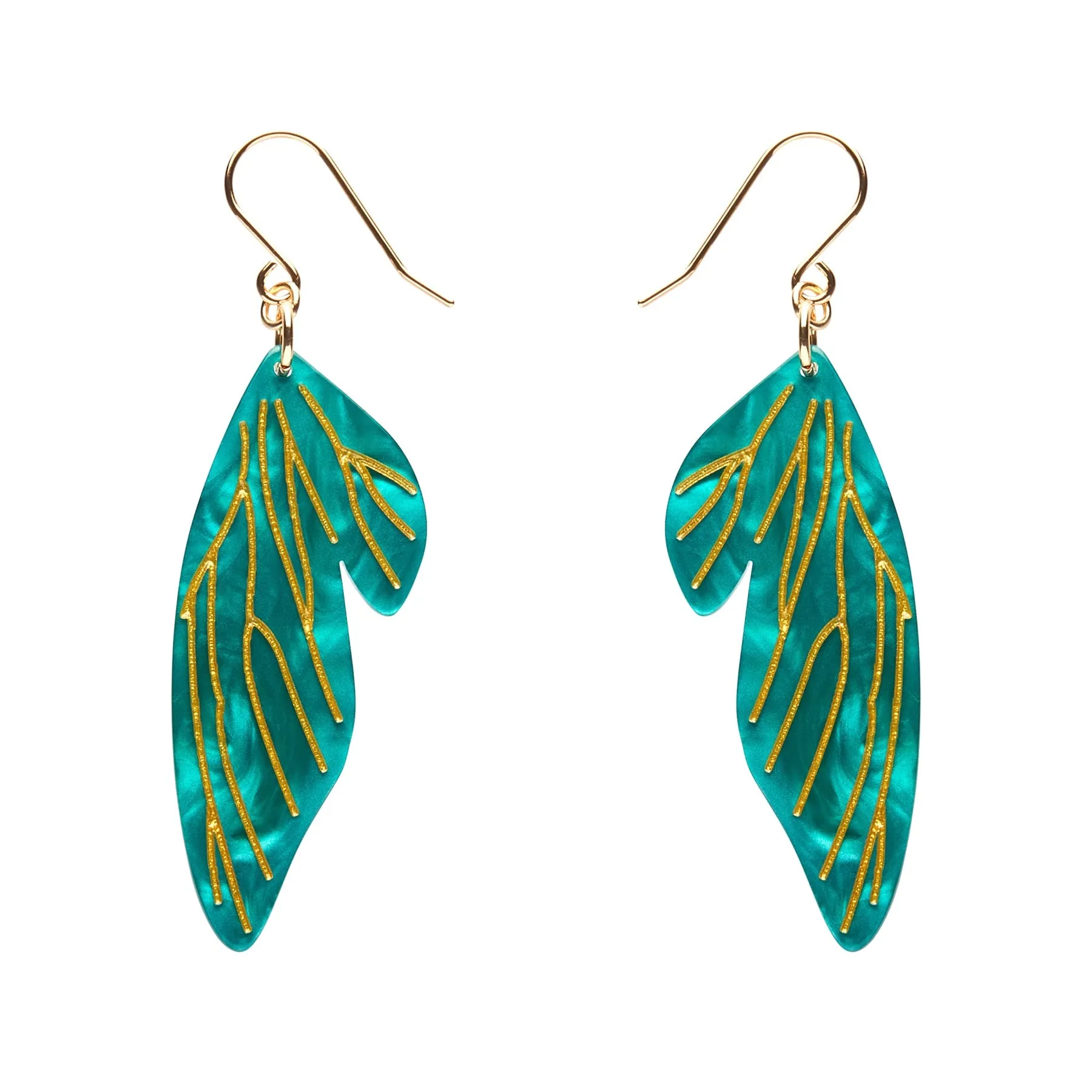 Essentials Fairy Wings Dangle Earrings - Mint