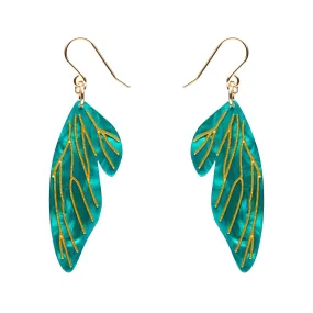 Essentials Fairy Wings Dangle Earrings - Mint