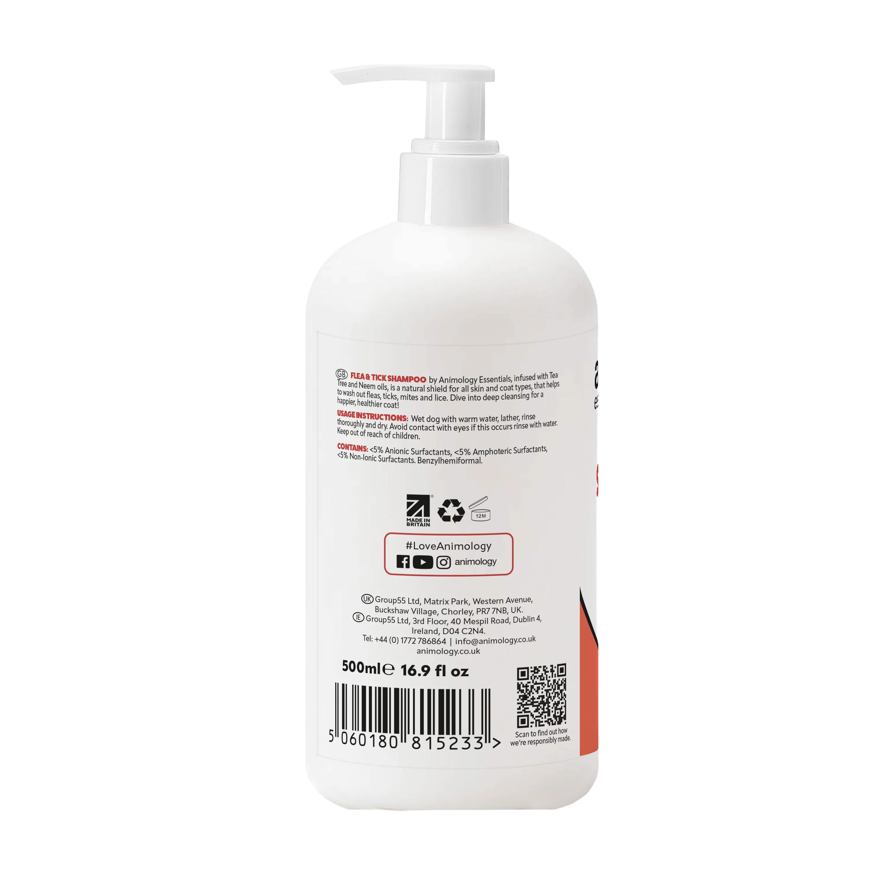 Essentials Flea & Tick Shampoo 500ml