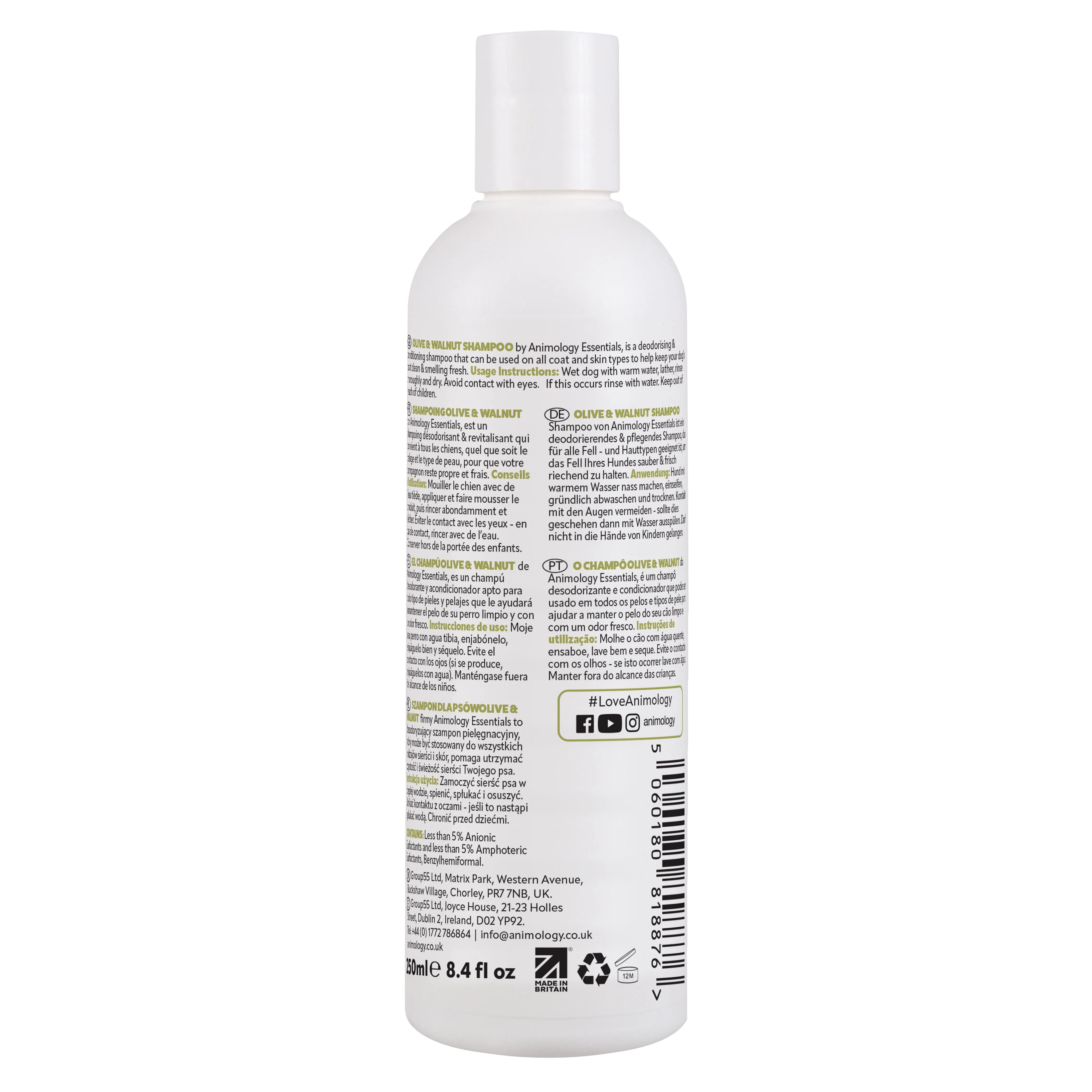 Essentials Olive & Walnut Shampoo 250ml