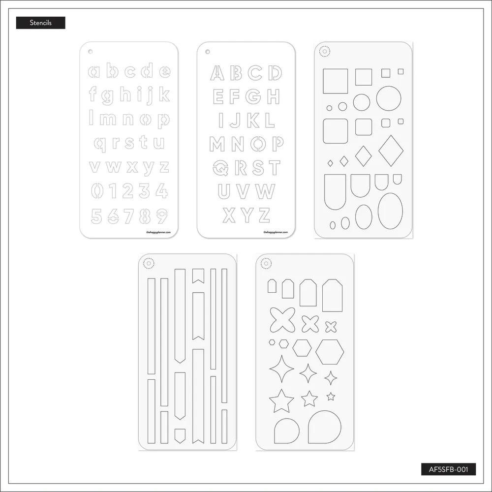 Essentials - Stencil Fan Book - 5 Sheets