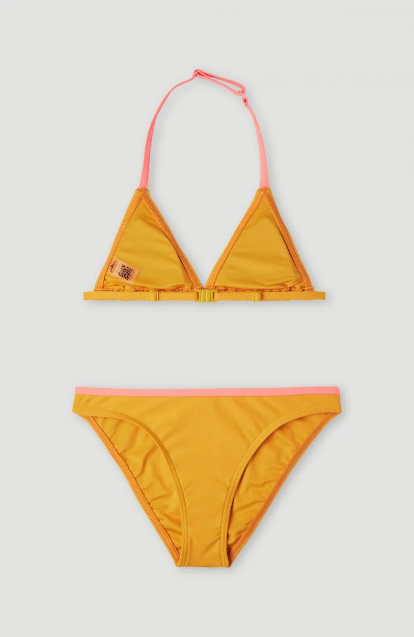 Essentials Triangle Bikini Set | Old Gold