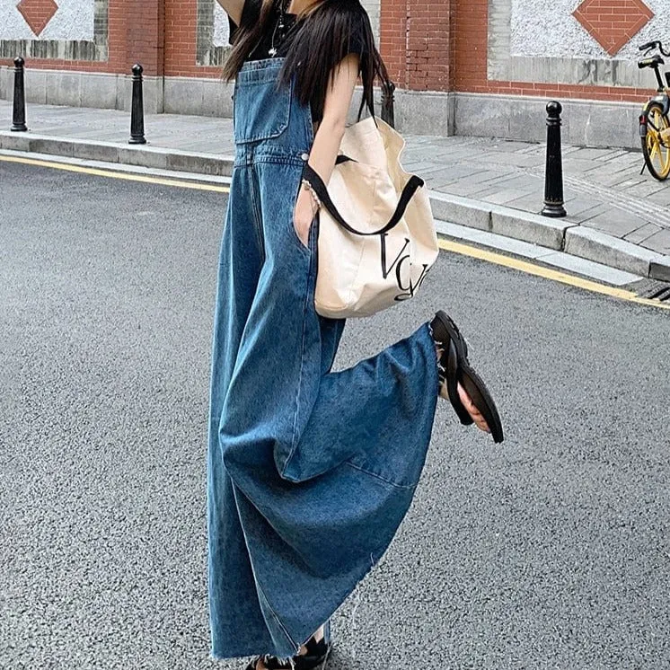 Everywhere Denim Overall Dress