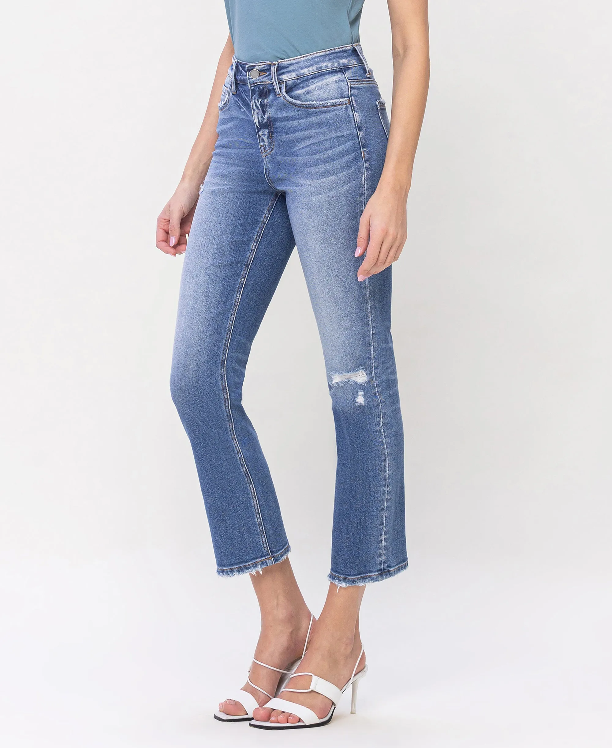 Excellant - High Rise Slim Straight Jeans