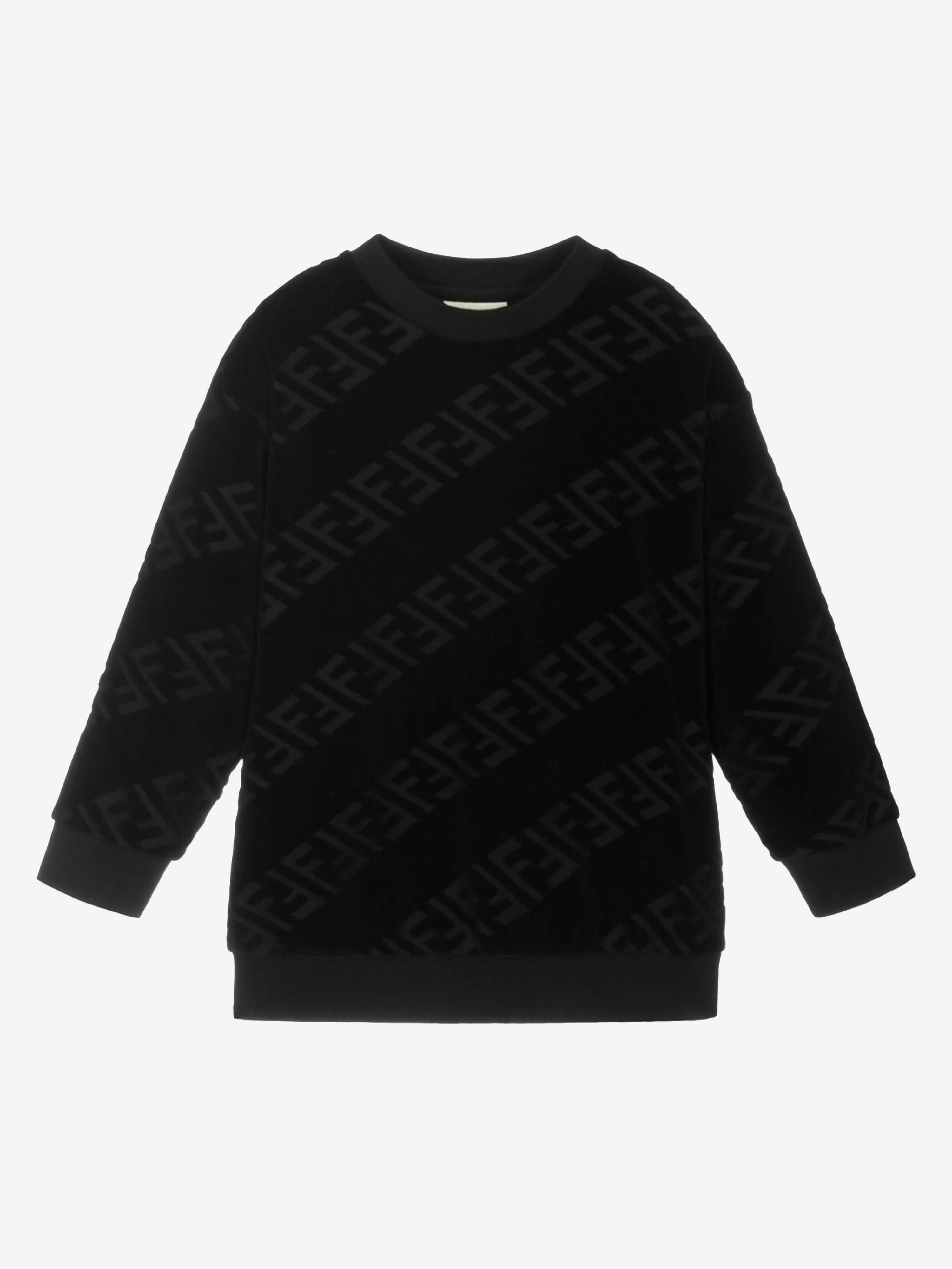 Fendi Boys Cotton FF Logo Sweatshirt