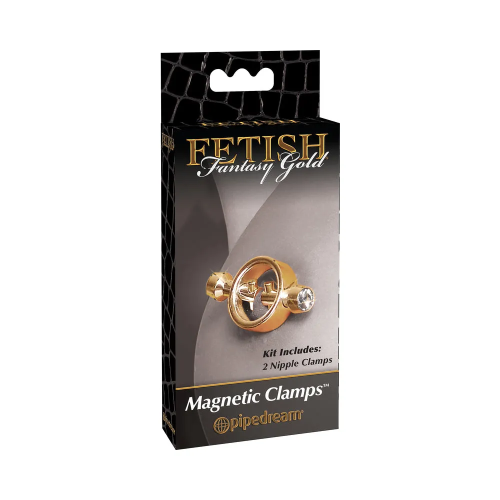 Fetish Fantasy Gold Magnetic Nipple Clamps - Gold