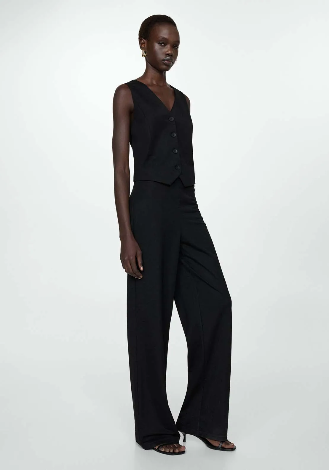 Flowy straight-fit trousers