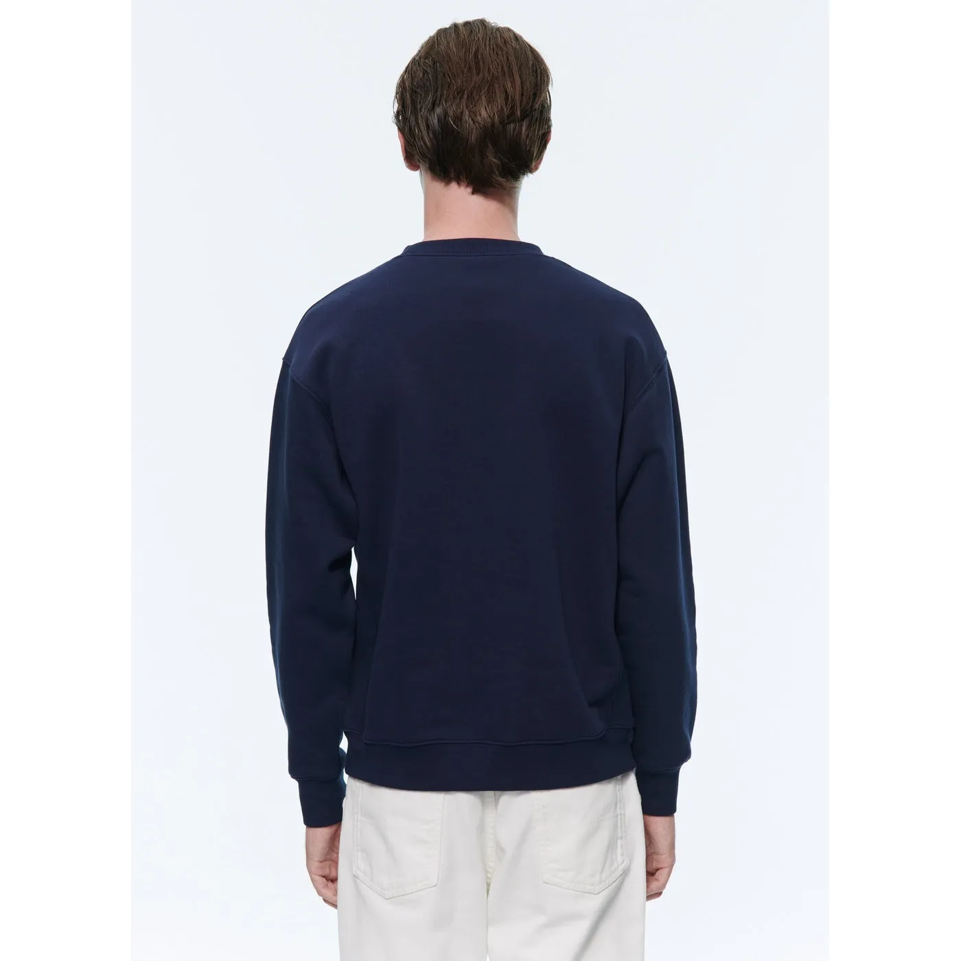 Fursac - Sweatshirt Bleu Marine En Jersey De Coton