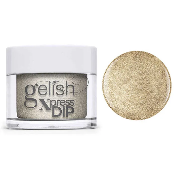 Gelish Professional Xpress Dip Powder Give Me Gold - Soft Gold Metallic - 43G