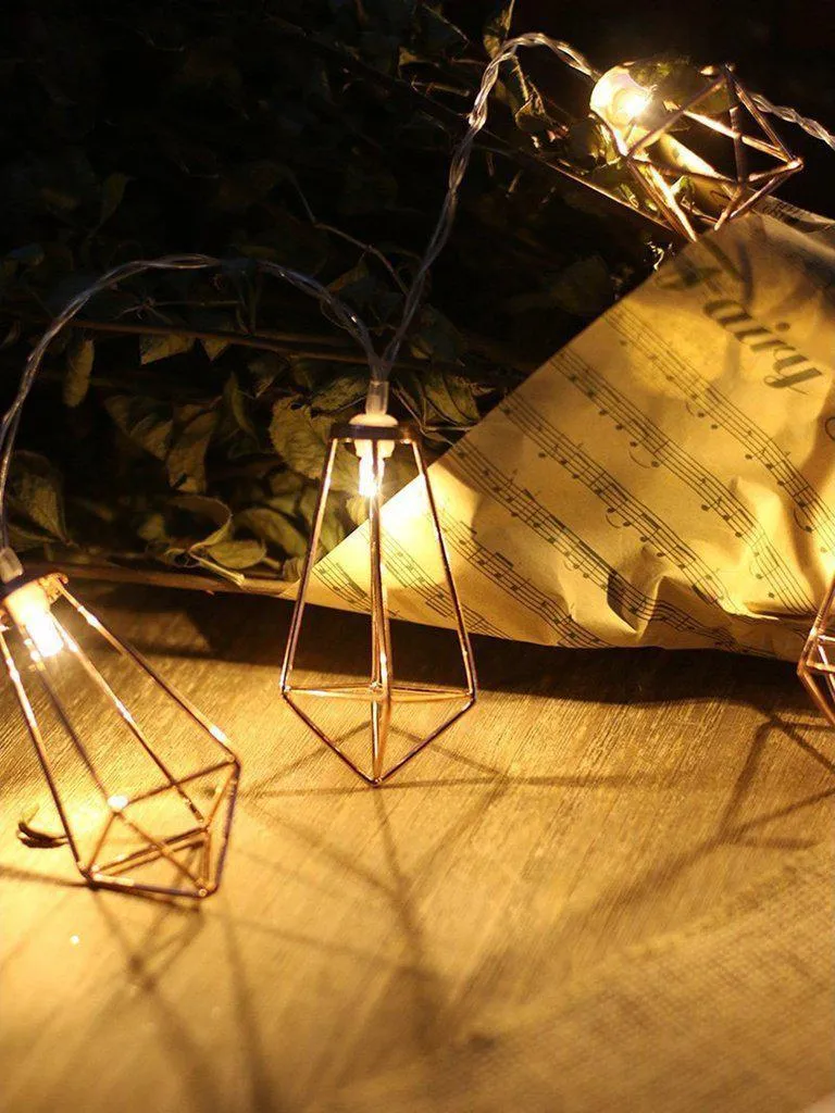 Geometric Lampshade 10pcs String Light