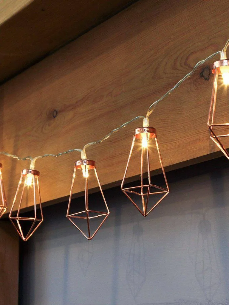 Geometric Lampshade 10pcs String Light