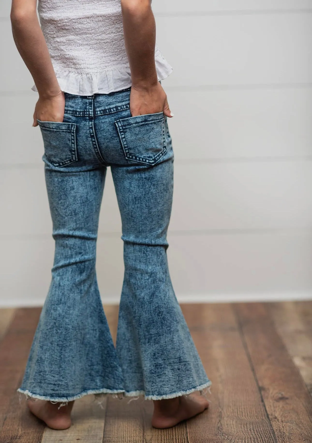 Girls : 90s Wash Flare Jeans up by