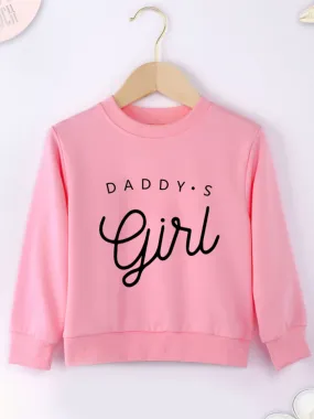 Girl's Adorable 'Daddy's Girl" Long Sleeve Sweatshirt