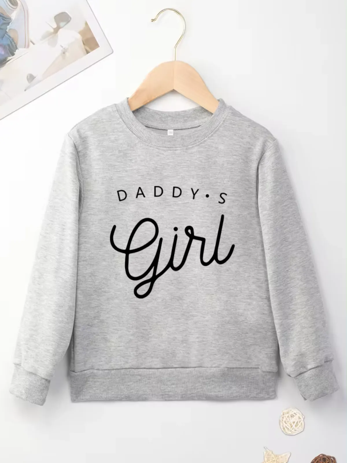 Girl's Adorable 'Daddy's Girl" Long Sleeve Sweatshirt