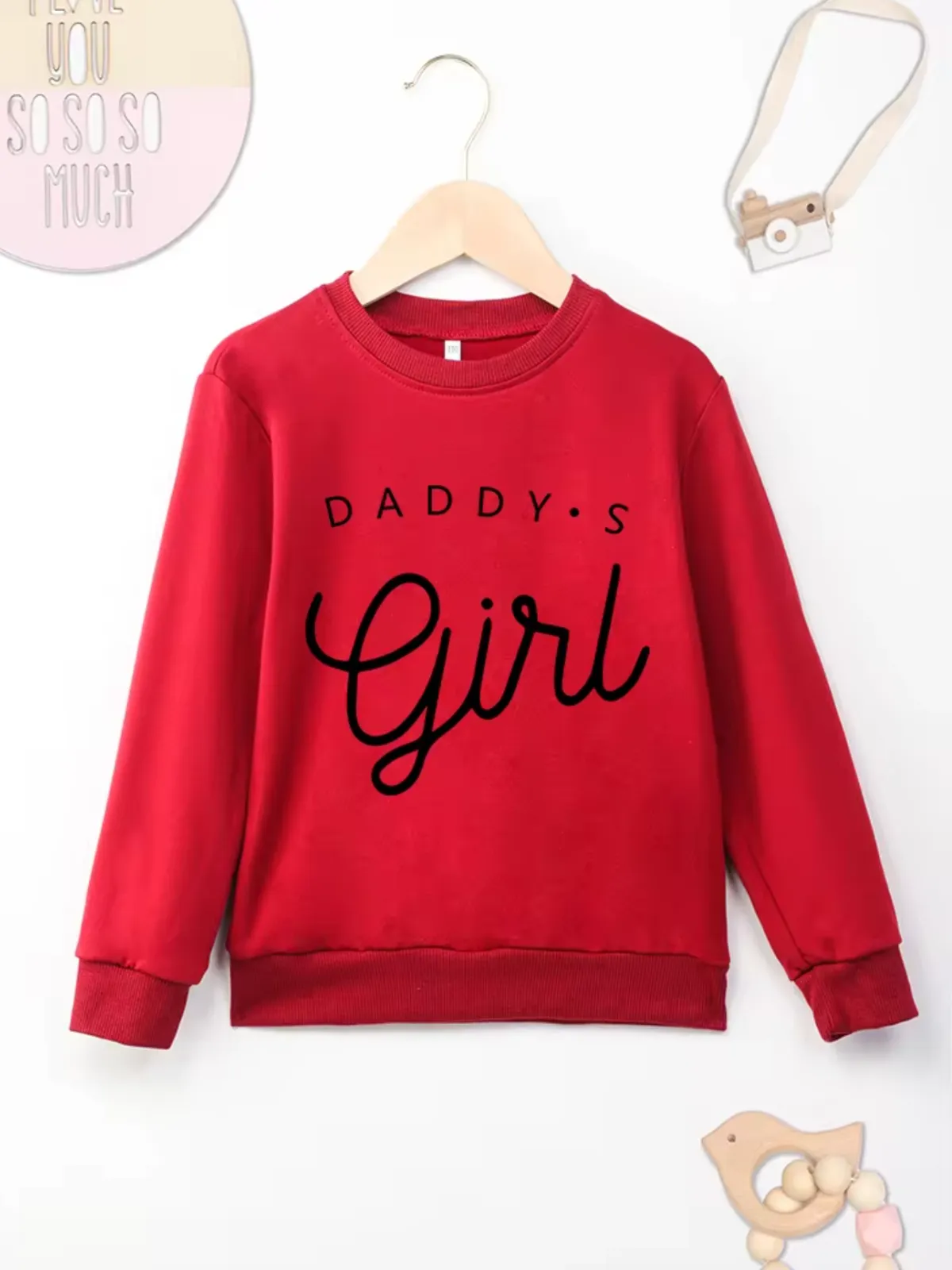 Girl's Adorable 'Daddy's Girl" Long Sleeve Sweatshirt