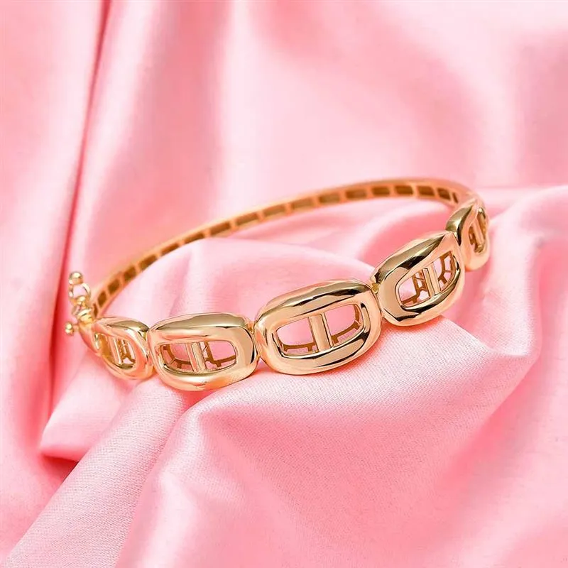 Gold Essentials 9K Gold Hinge Bangle