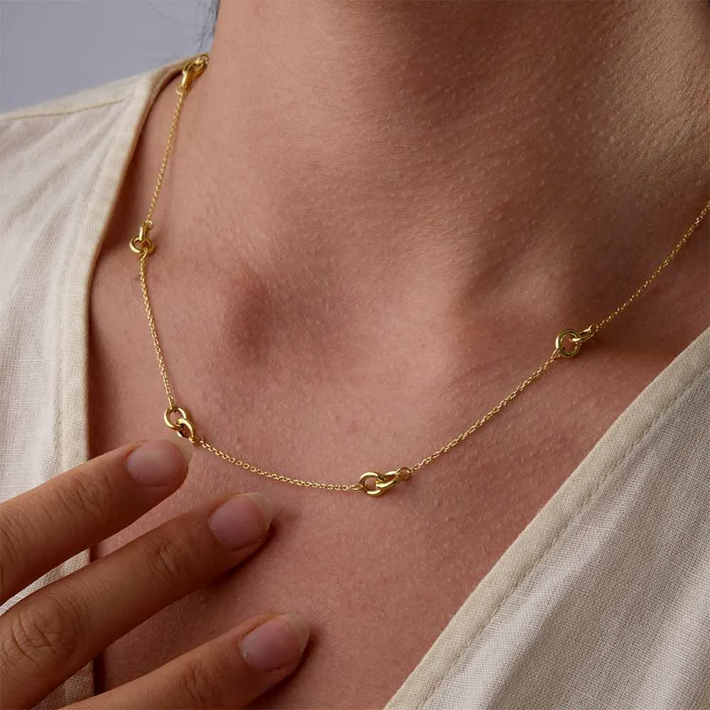 Gold Essentials Love Knot Necklace