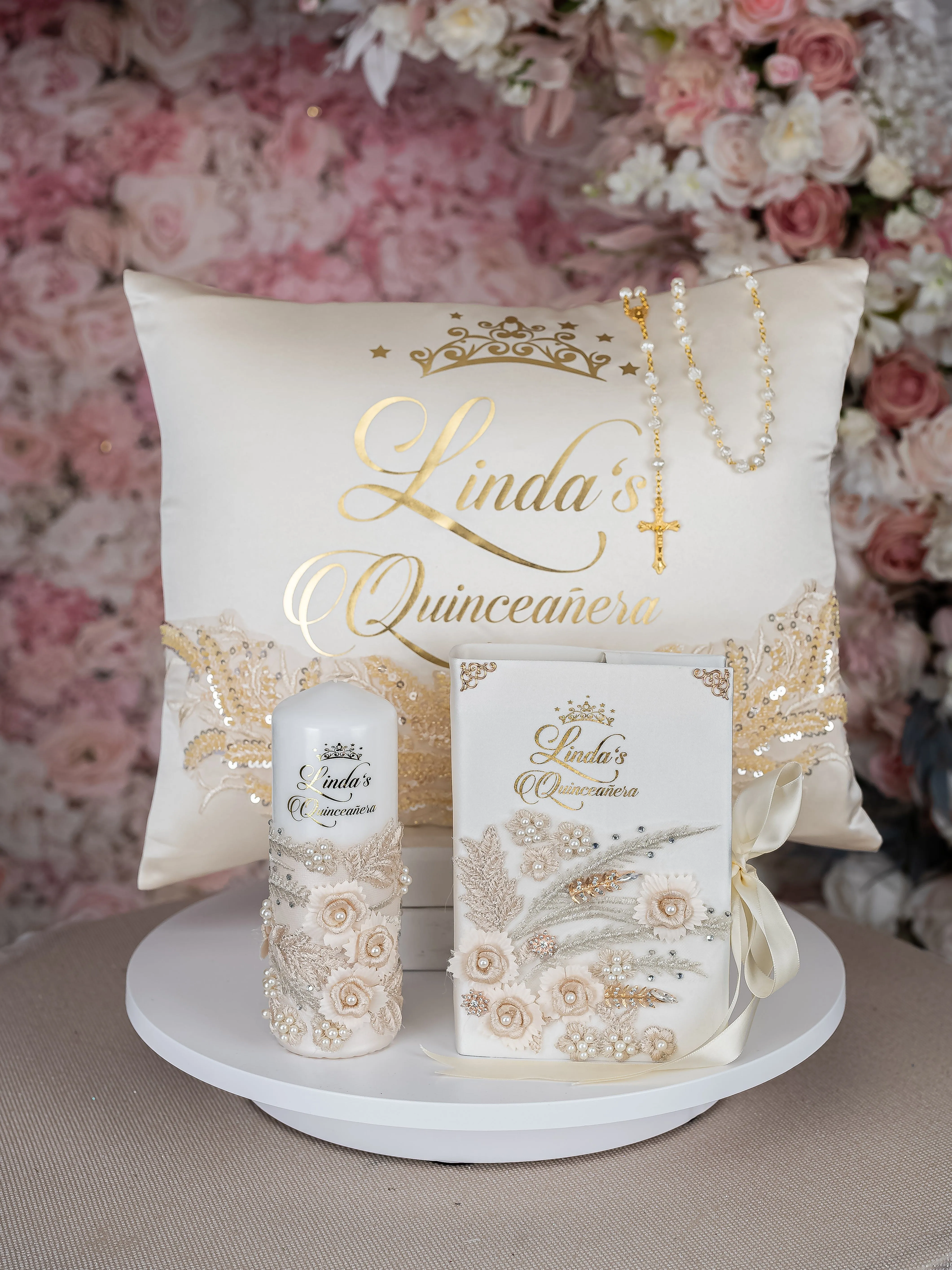 Gold Mass Quinceanera package