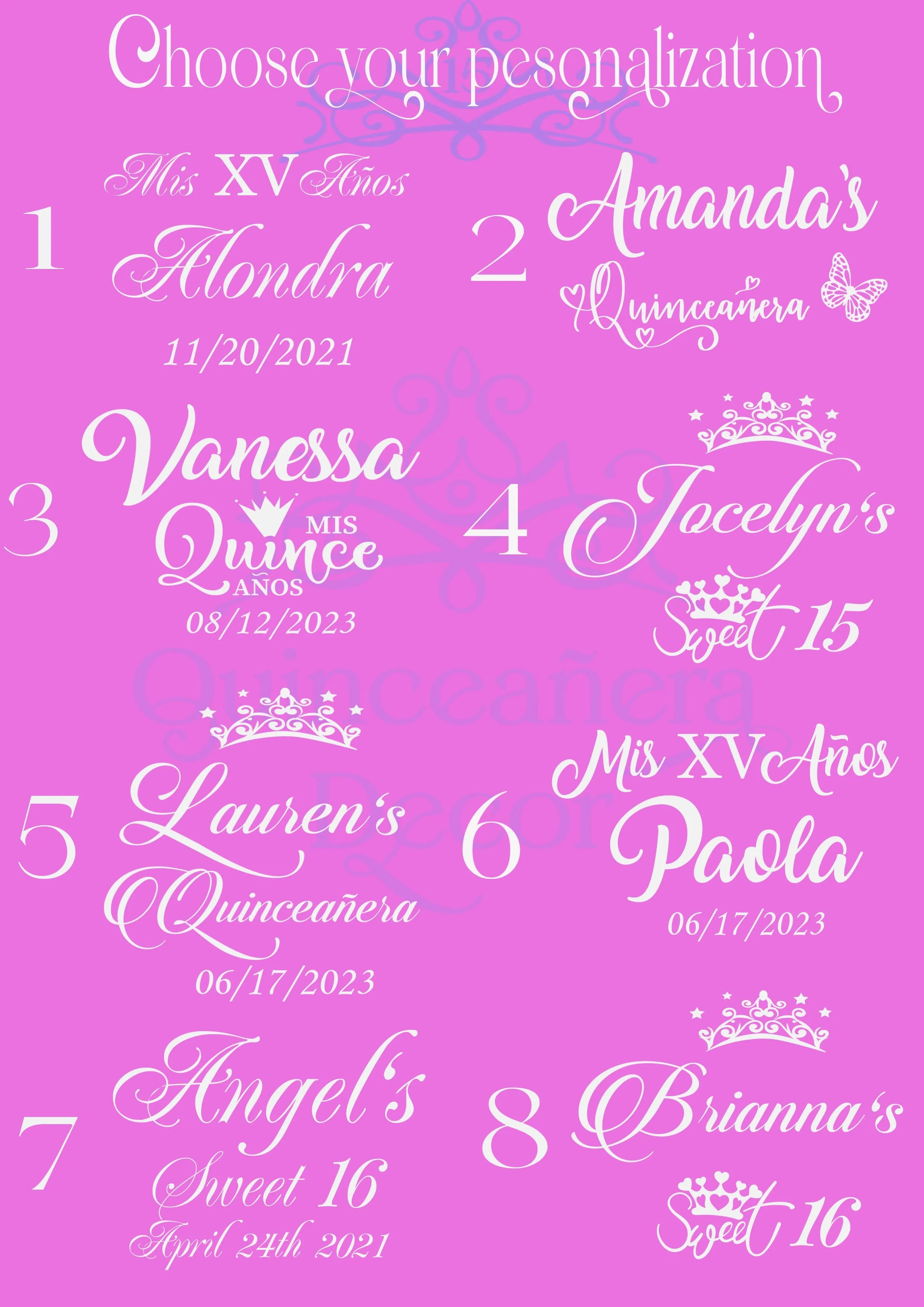 Gold Mass Quinceanera package