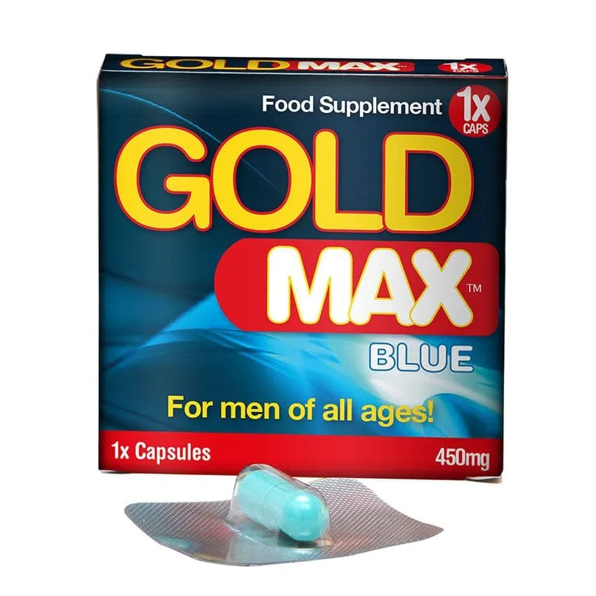 GoldMAX Stimulant For Men Single Blue 450mg - 1 Pill