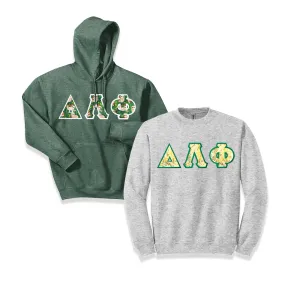 Greek Letter Hoodie and Crewneck Sweatshirt, Package Deal - TWILL