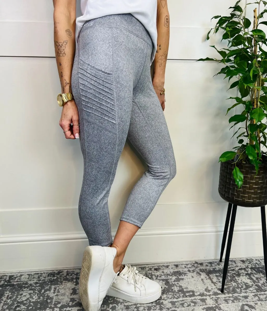 Grey Kendall & Kylie High Waisted Leggings